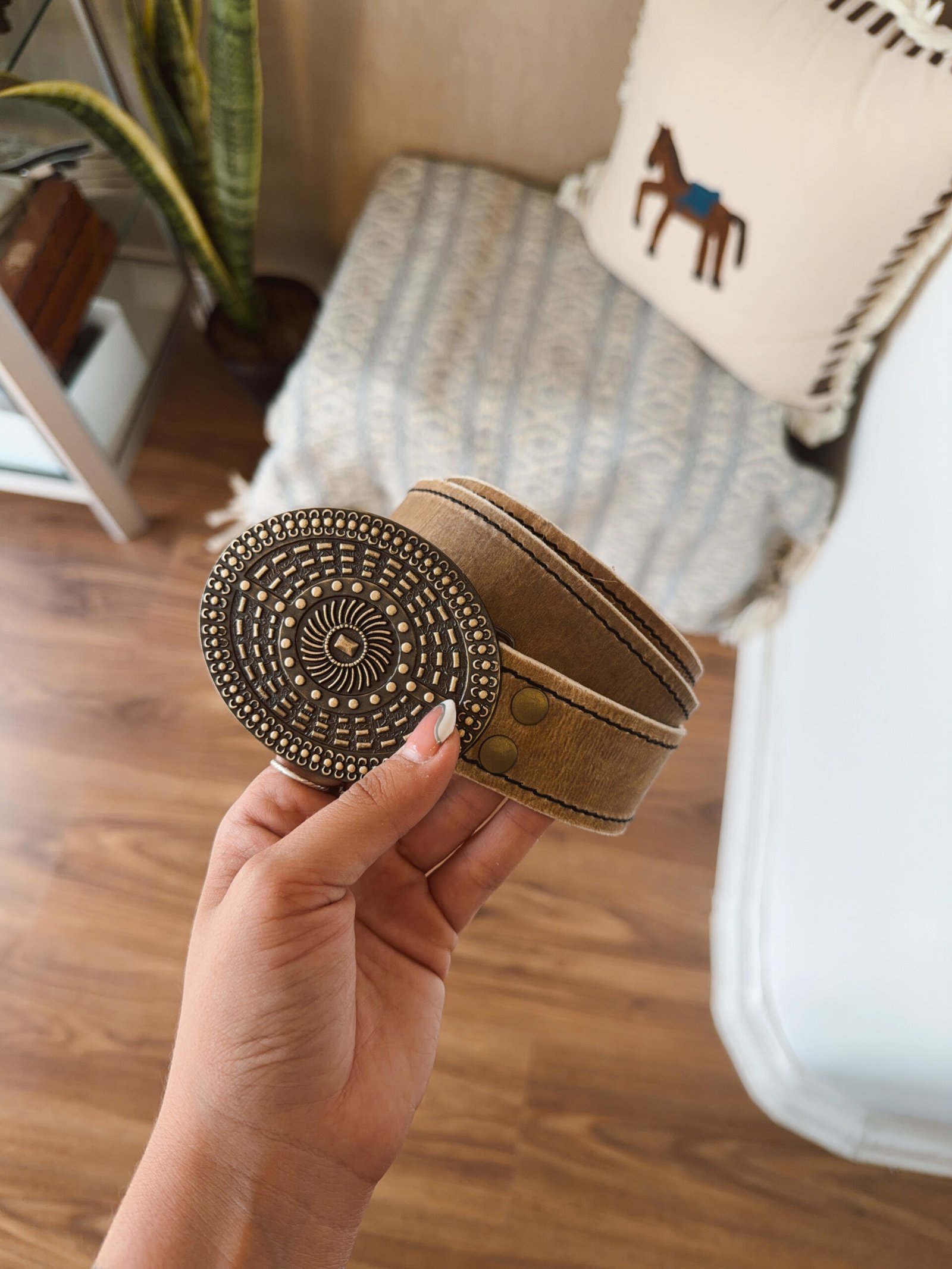 CINTO DE CUERO CRUDO CHAPON - Image 2