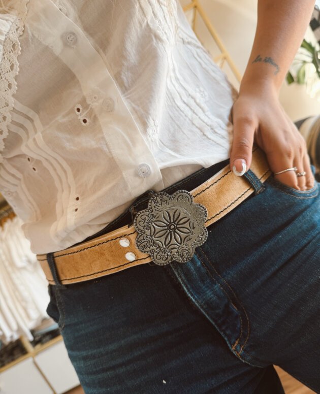 CINTO CUERO CRUDO CHAPON