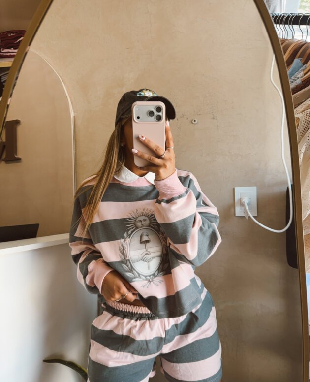 SET BUZO Y SHORT ALGODÓN RÚSTICO GRIS