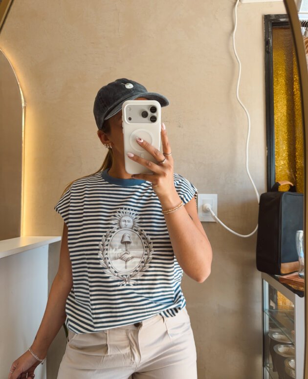 MUSCULOSA RAYADA AZUL