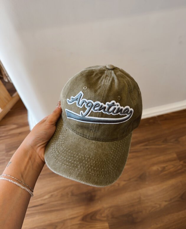 GORRA BORDADA ARGENTINA VERDE