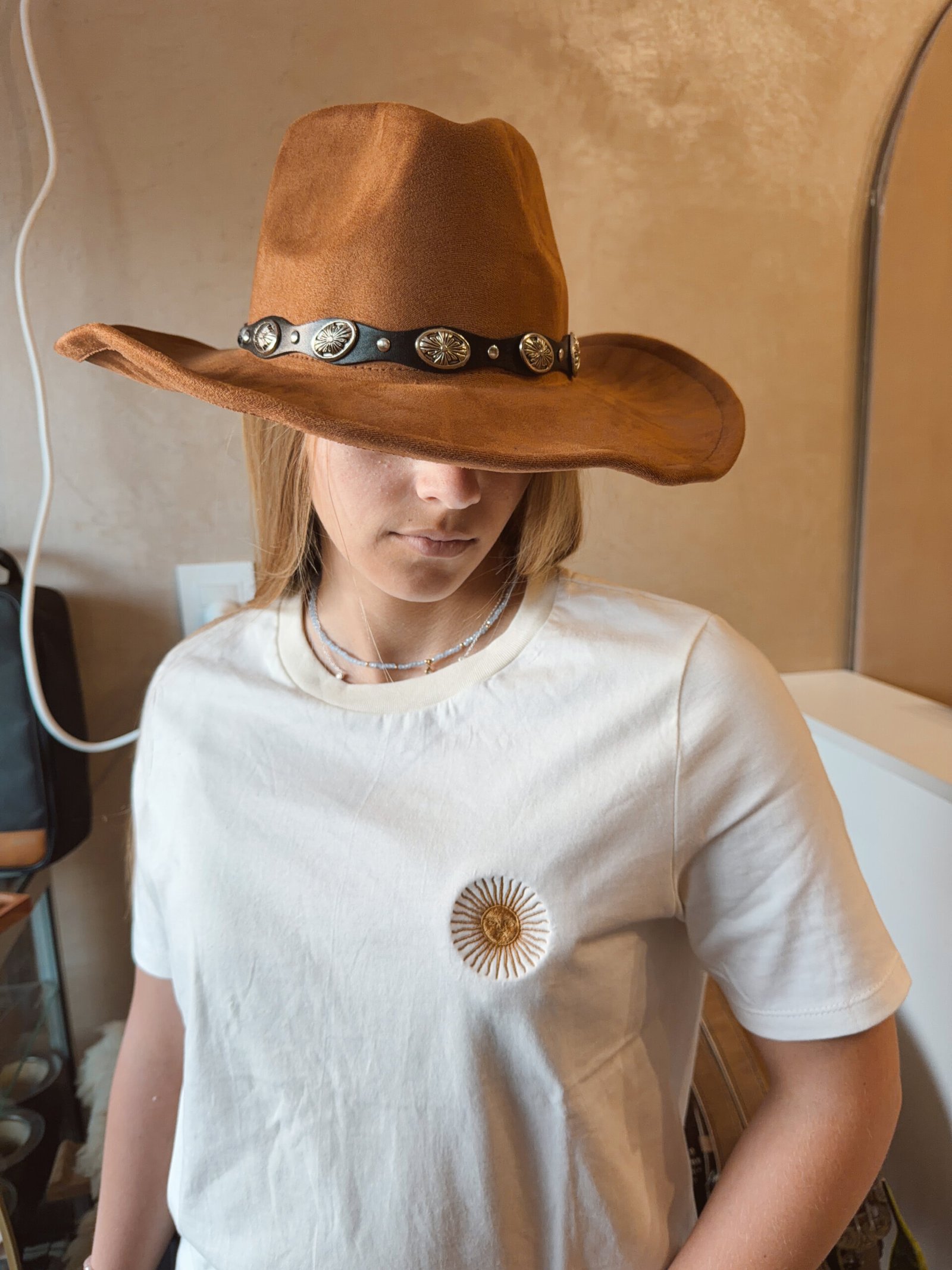 REMERA SOL BORDADA NATURAL - Image 3