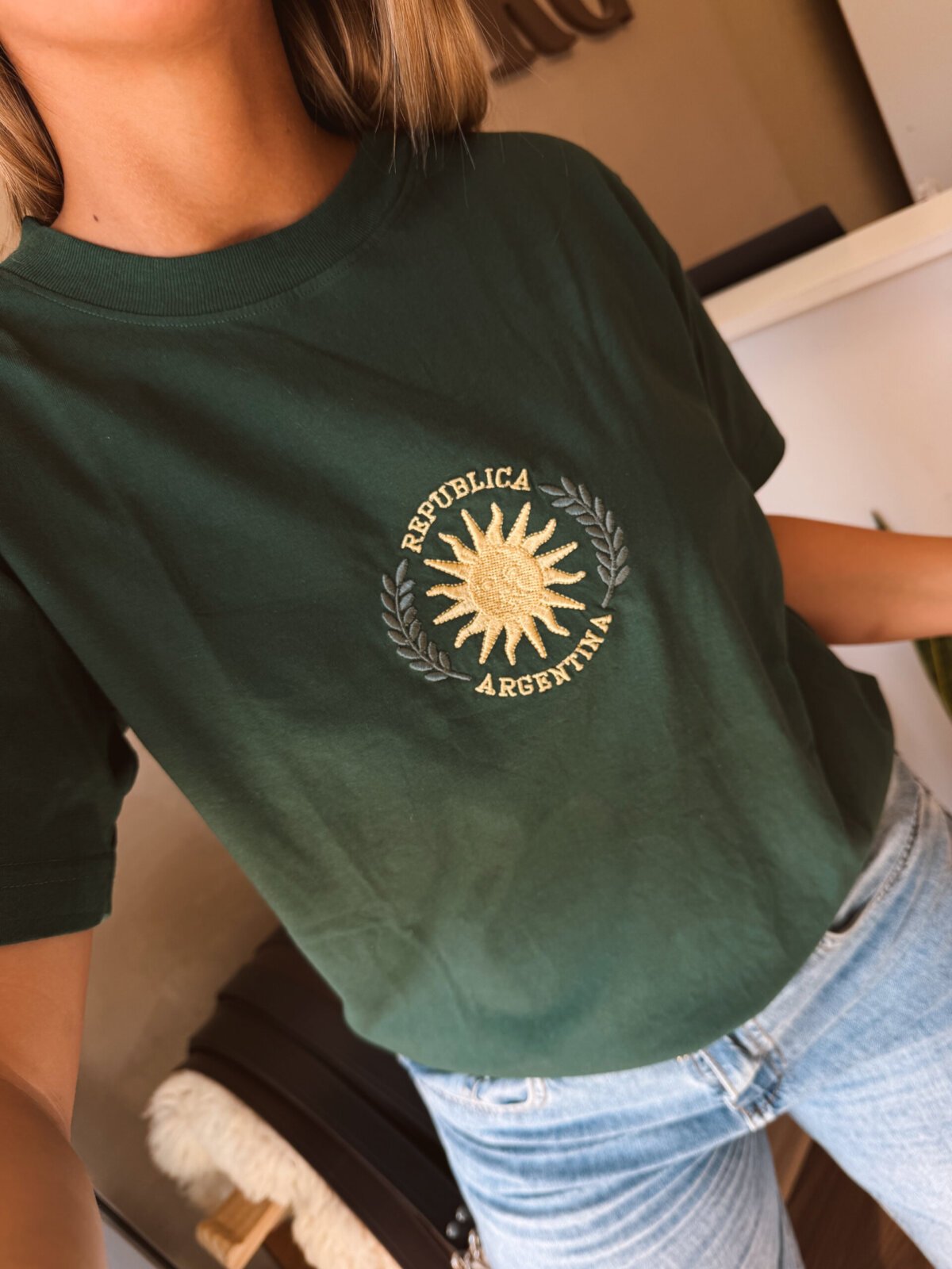 REMERA REPÚBLICA ARG Y SOL VERDE - Image 2