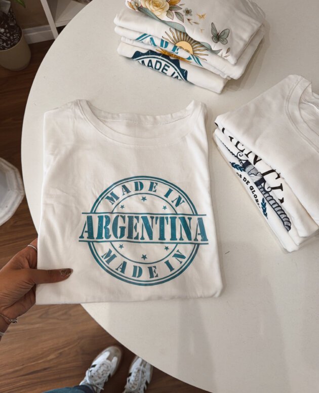 REMERA MADE IN ARGENTINA ALGODON