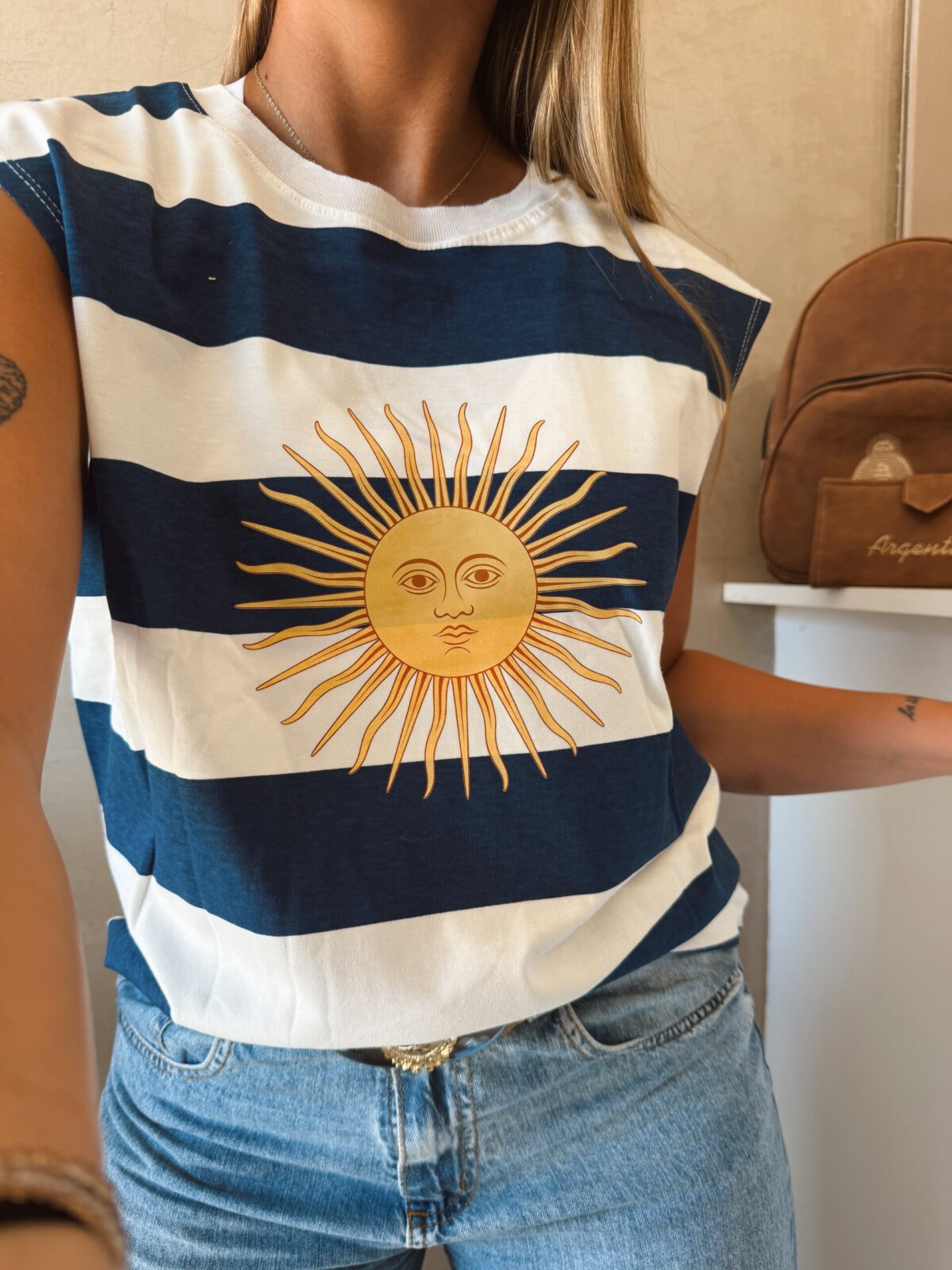 MUSCULOSA RAYADA SOL DE MAYO