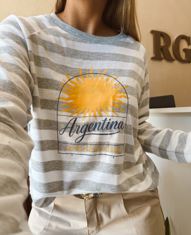 CAMISETA GRIS ARGENTINA