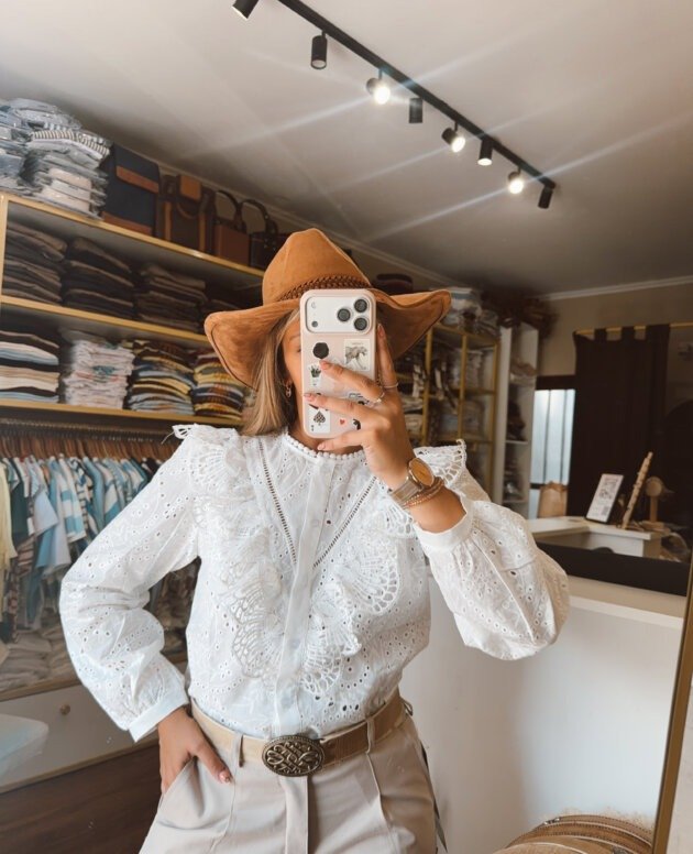 CAMISA HANNA BLANCA BRODERIE