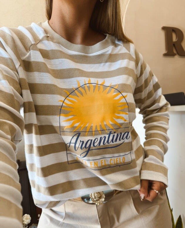 CAMISETA BEIGE ARGENTINA