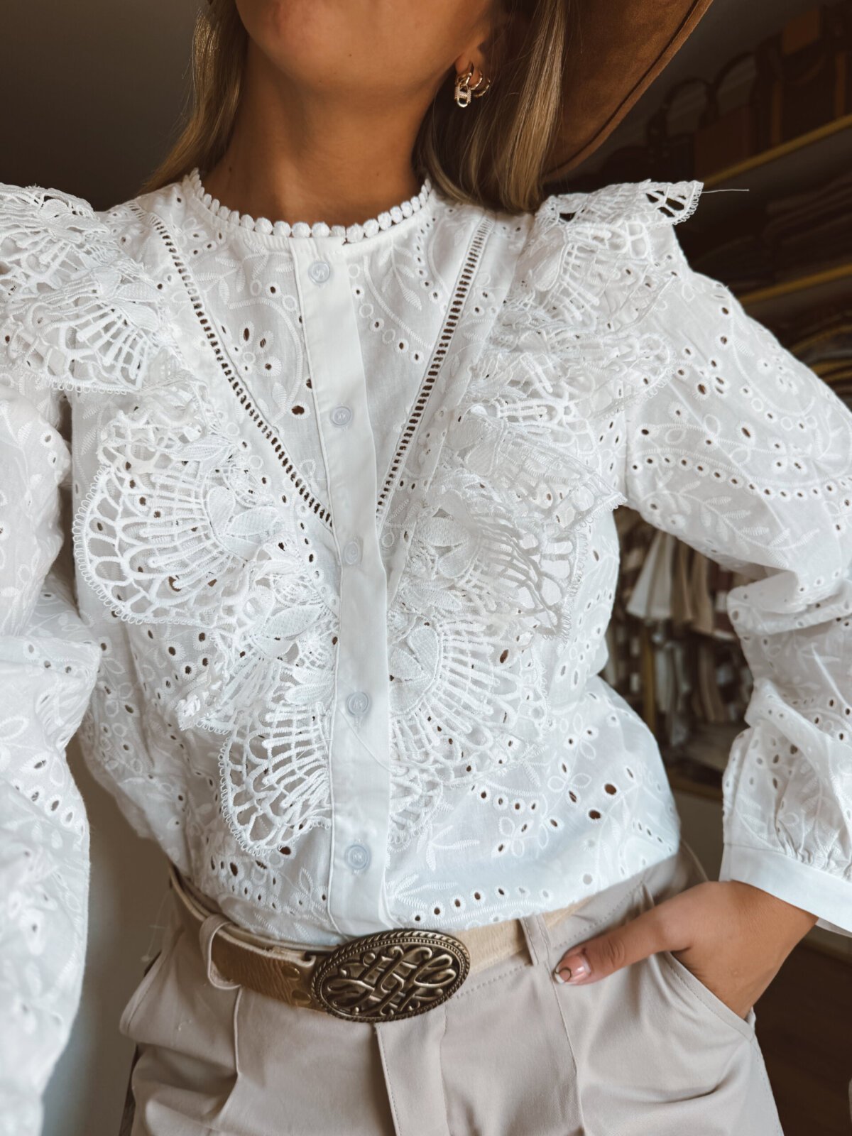 CAMISA HANNA BLANCA BRODERIE - Image 2