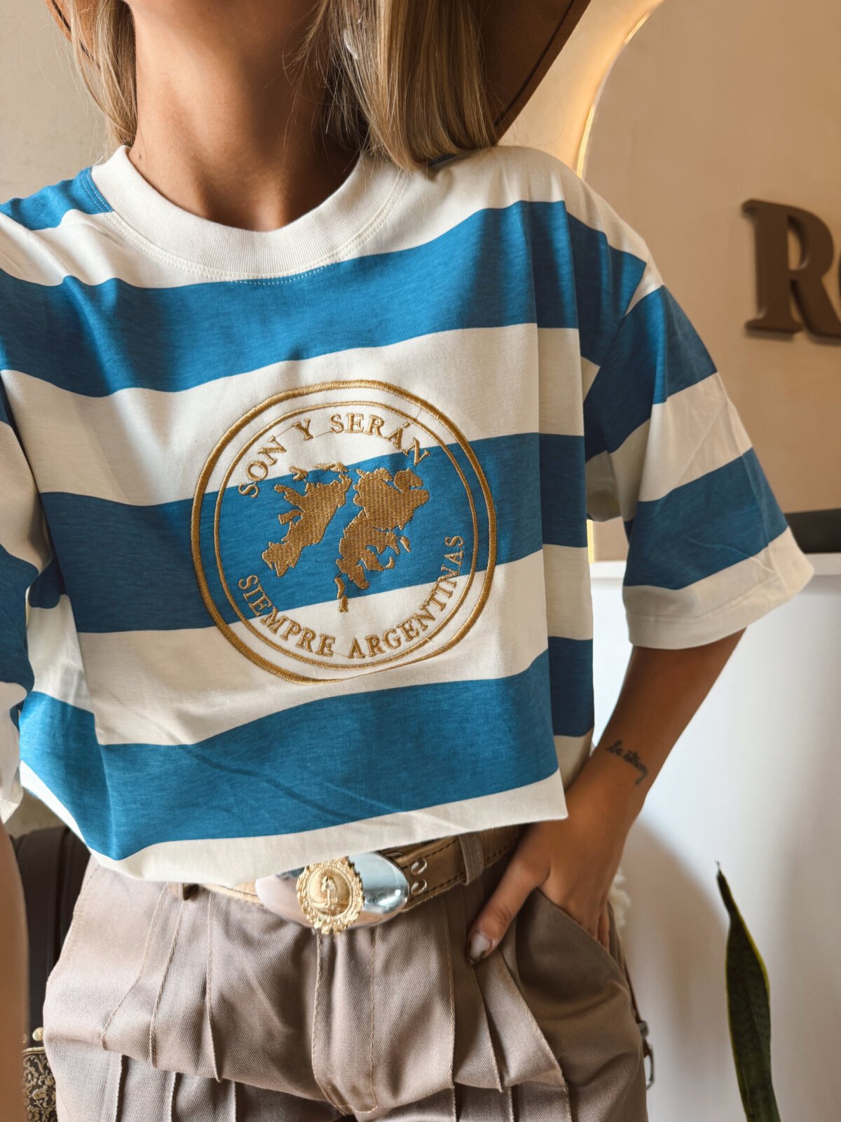 REMERA MALVINAS AZUL