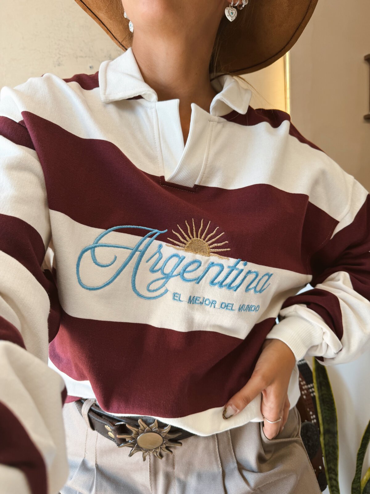 BUZO ARGENTINA CHOMBA BORDO