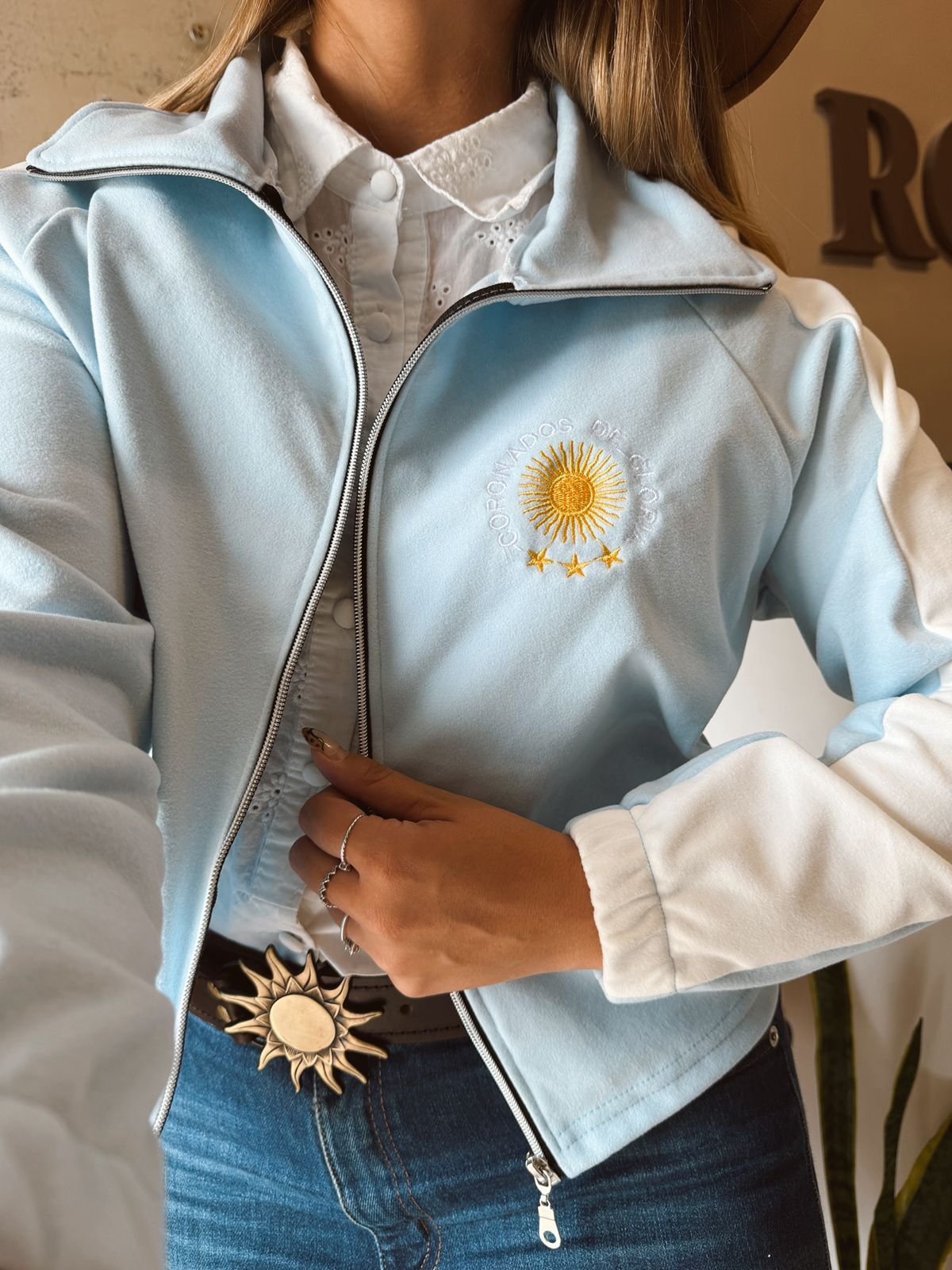 CAMPERA CORONADOS CELESTE