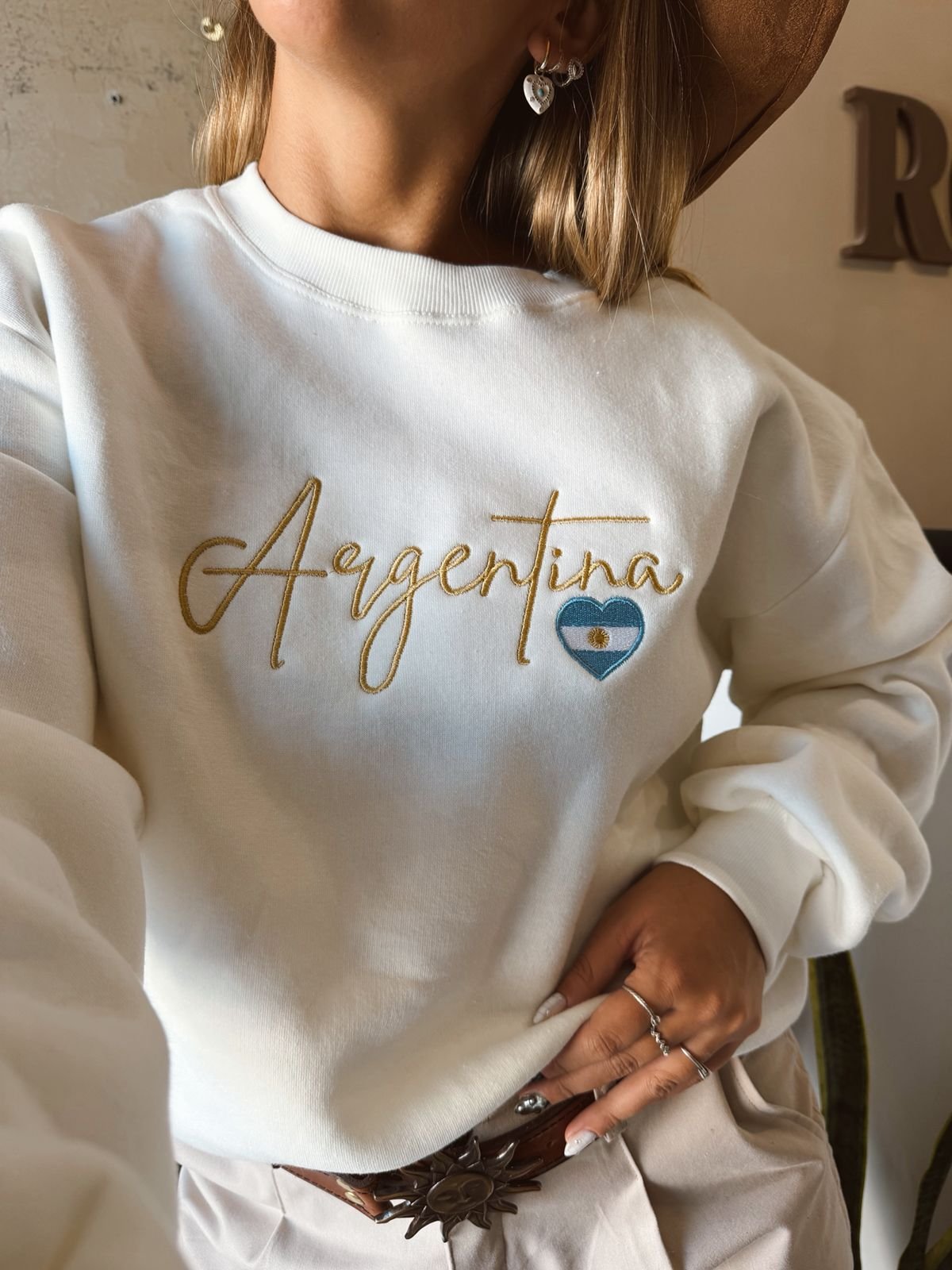 BUZO ARGENTINA CORAZÓN FRISA
