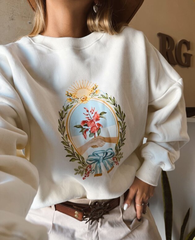 BUZO CEIBO FRISA CREMA