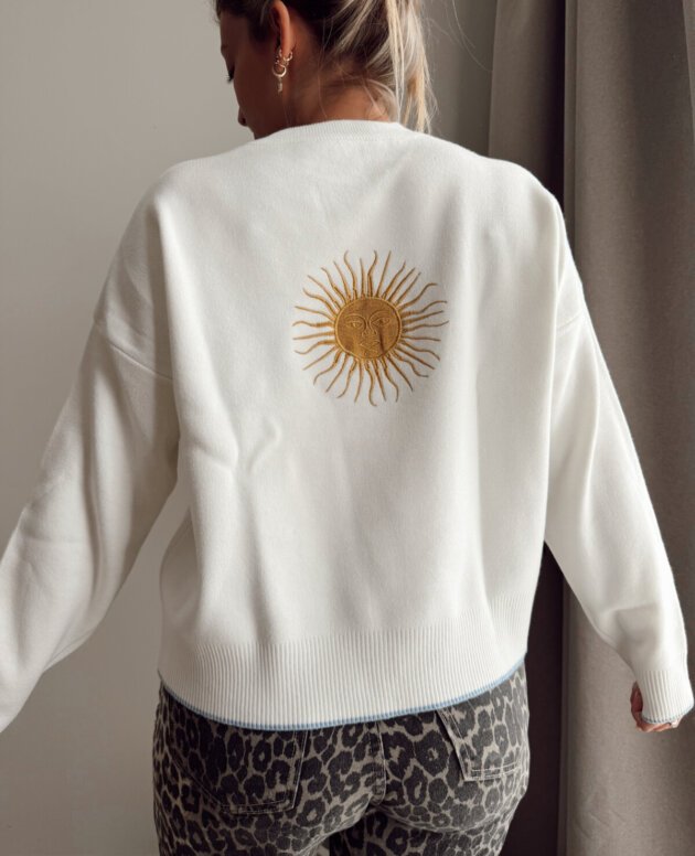 SWEATER SOL BORDADO NATURAL