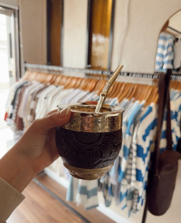 MATE IMPERIAL ROMA COCIDO EN TIENTO NEGRO