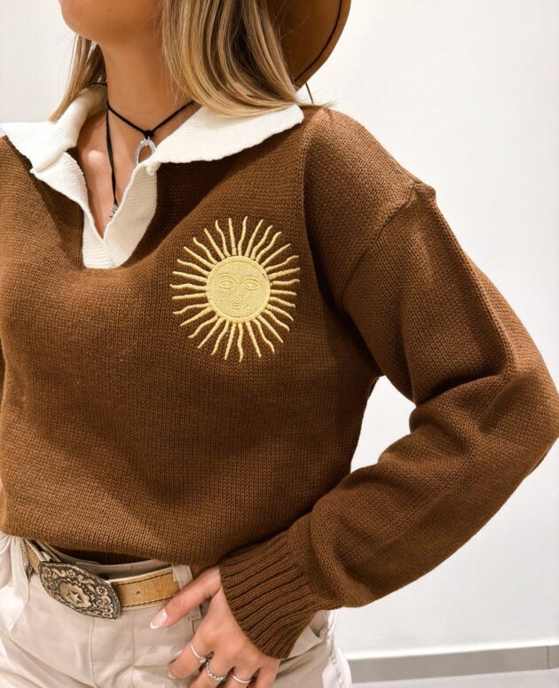 SWEATER MARRÓN SOL