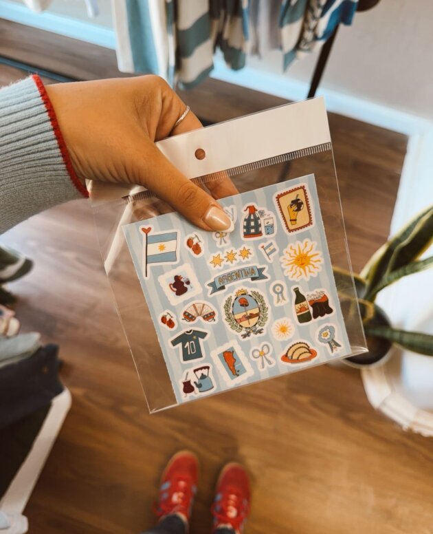 PLANCHITA DE STICKERS ARGENTINA