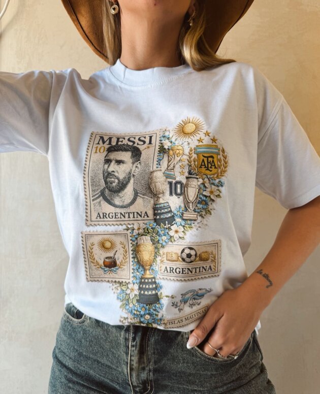 REMERA MESSI, MODELO UNISEX