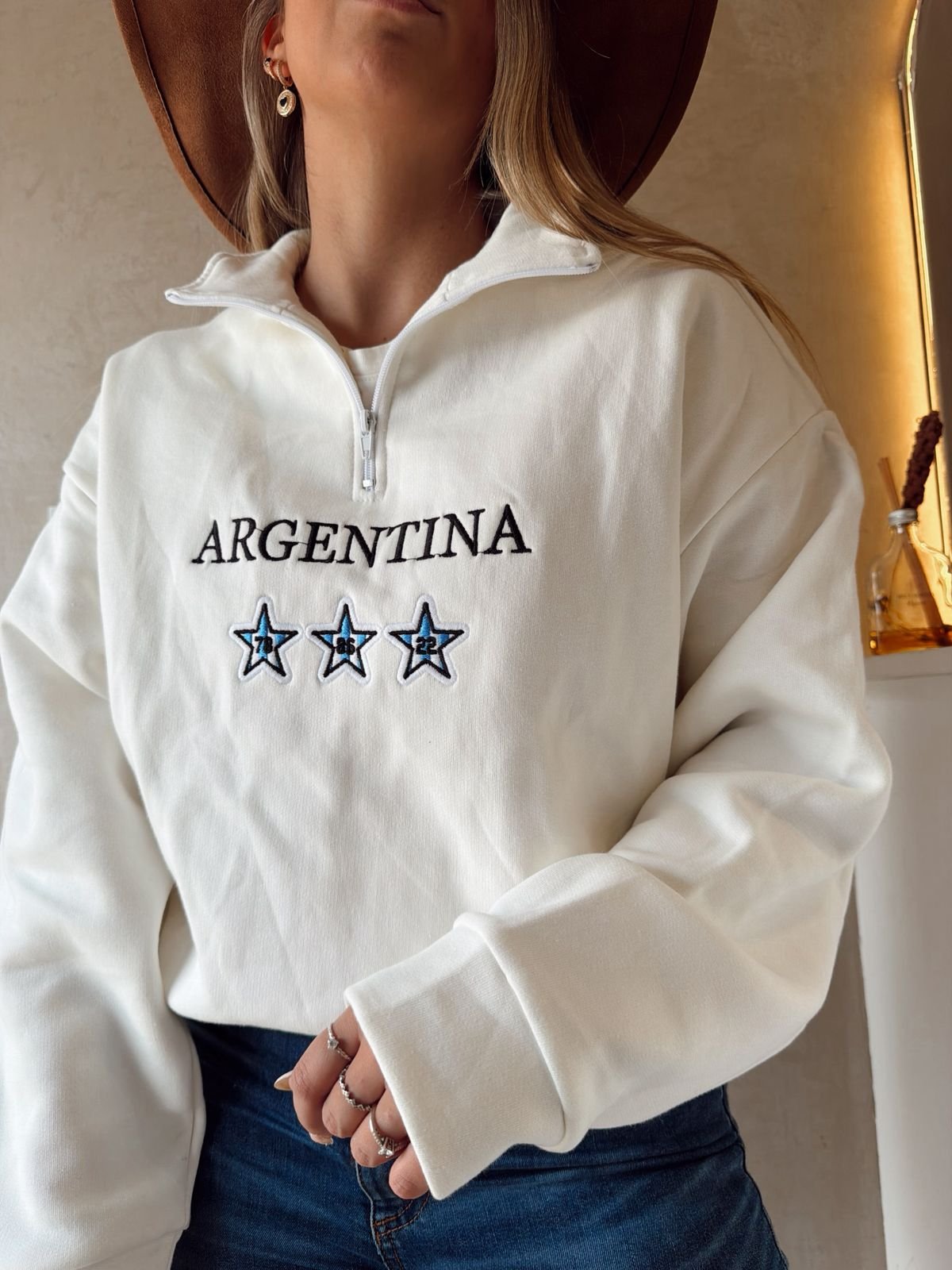 BUZO ARGENTINA TRES ESTRELLAS FRISA