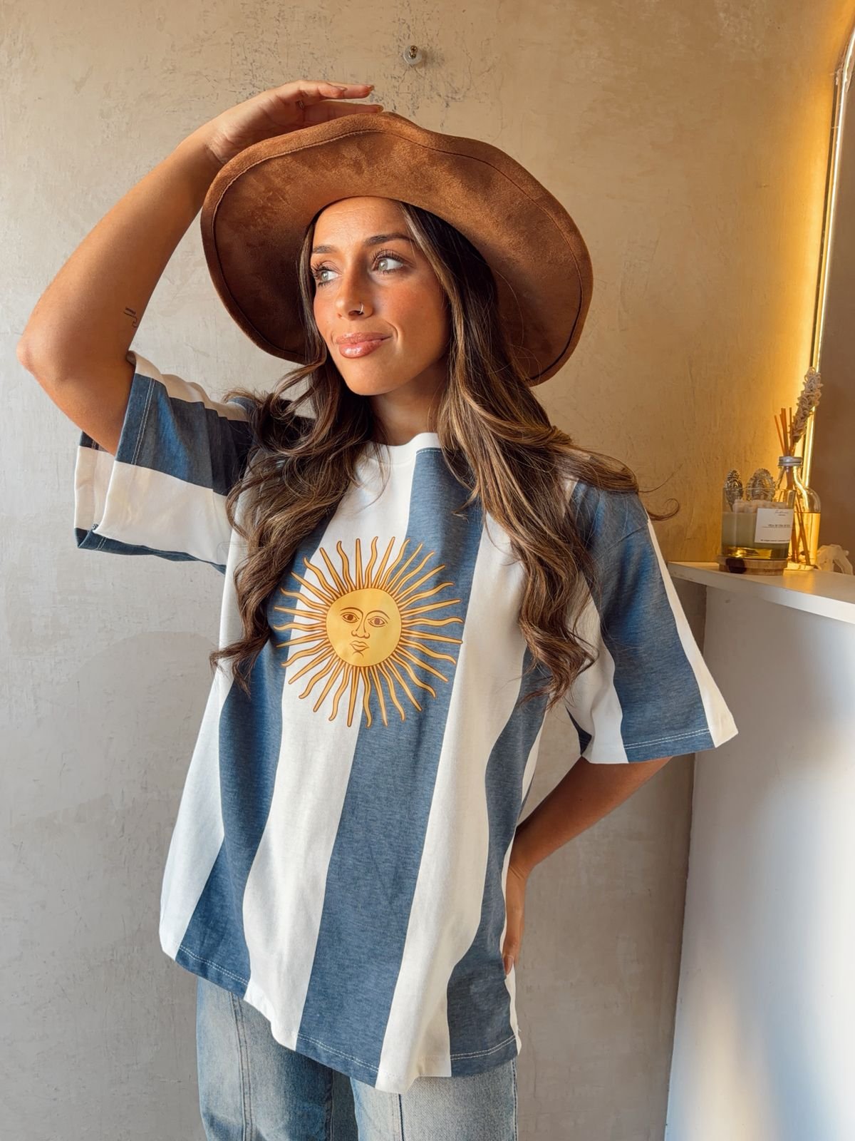 REMERA SOL DE MAYO AZUL