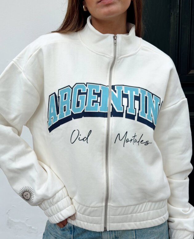 CAMPERA OID MORTALES BLANCA