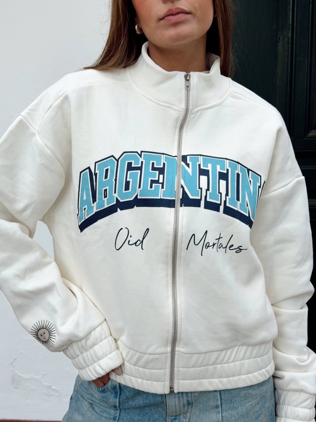 CAMPERA OID MORTALES BLANCA