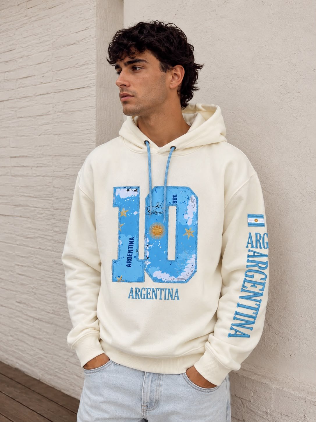 BUZO 1O CREMA FRISA UNISEX - Image 3
