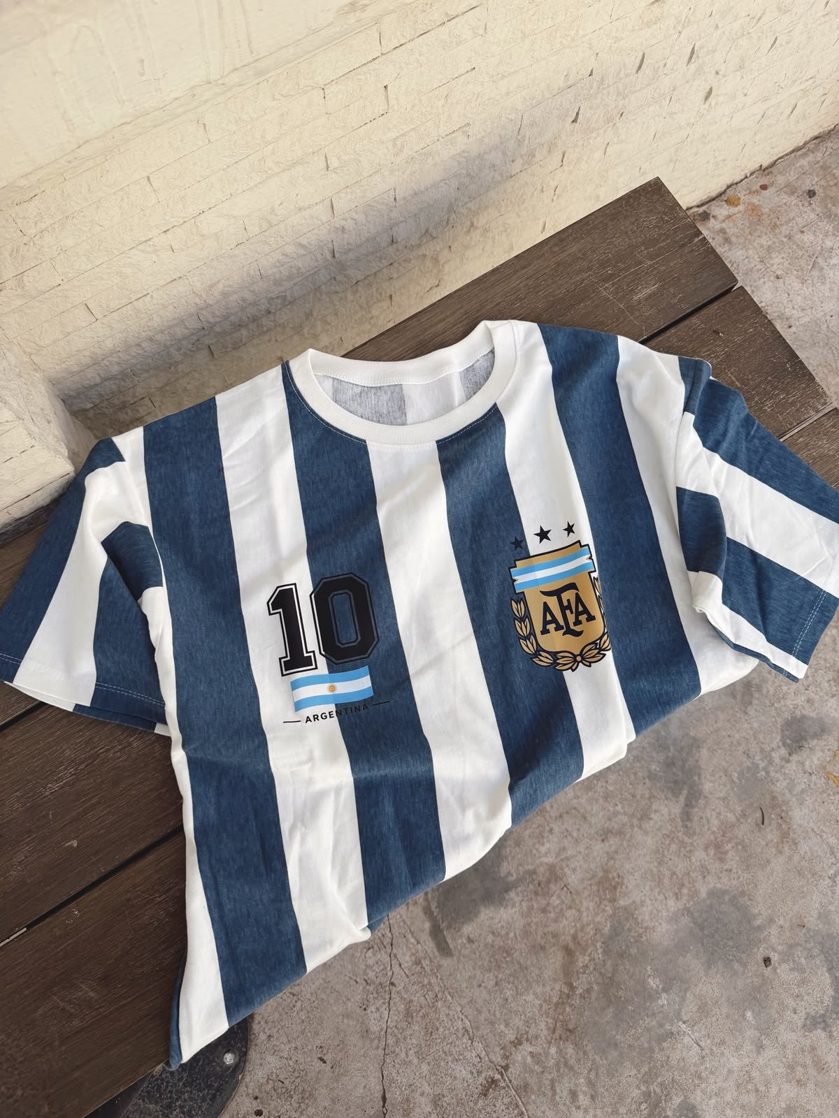 REMERA 10 AFA AZUL