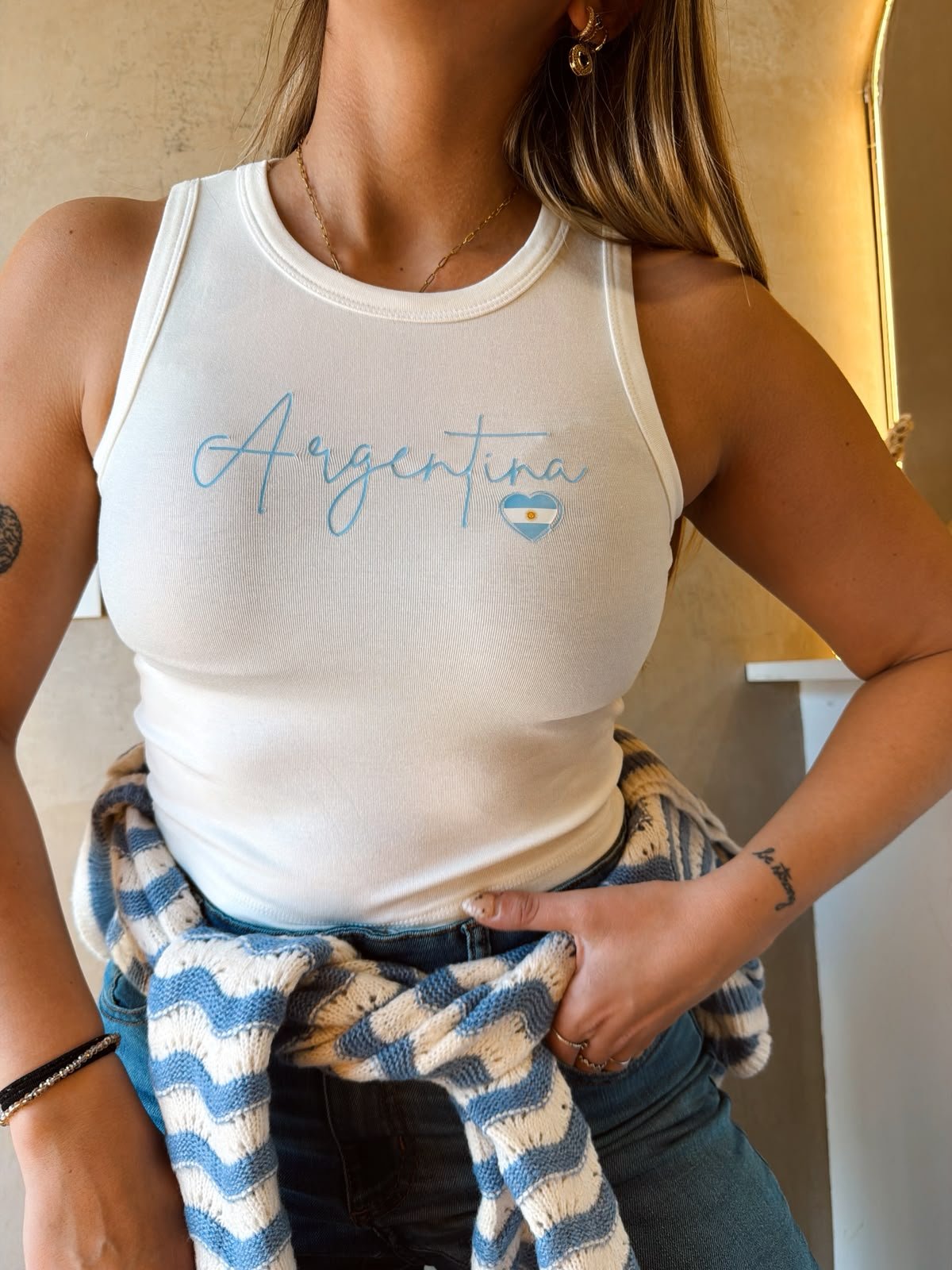 MUSCULOSA ARGENTINA CORAZON