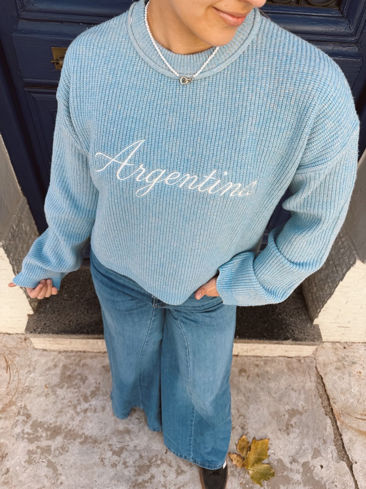 SWEATER OID MORTALES CELESTE - Image 3