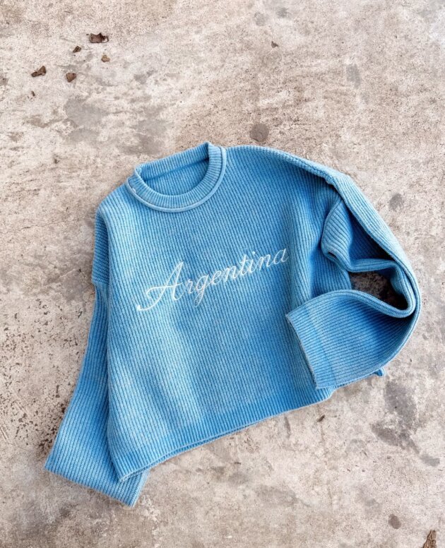 SWEATER OID MORTALES CELESTE
