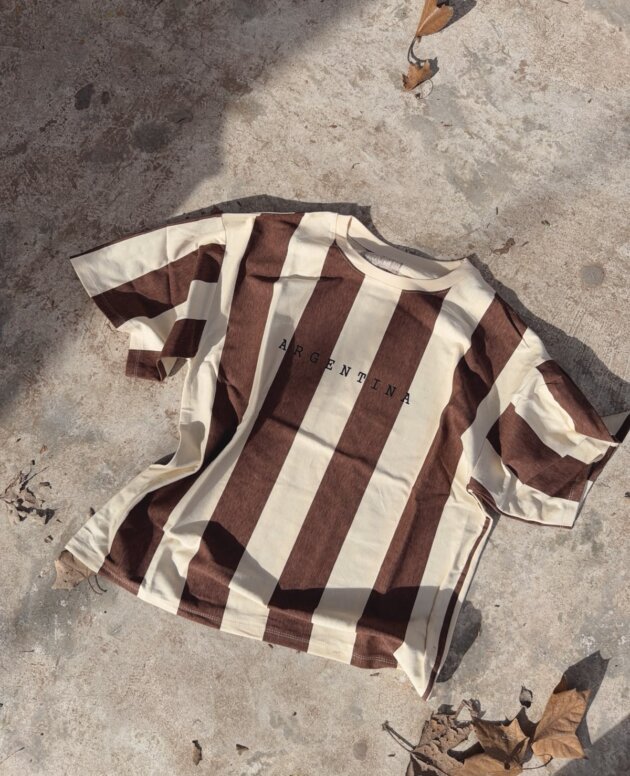 REMERA ARGENTINA MARRON