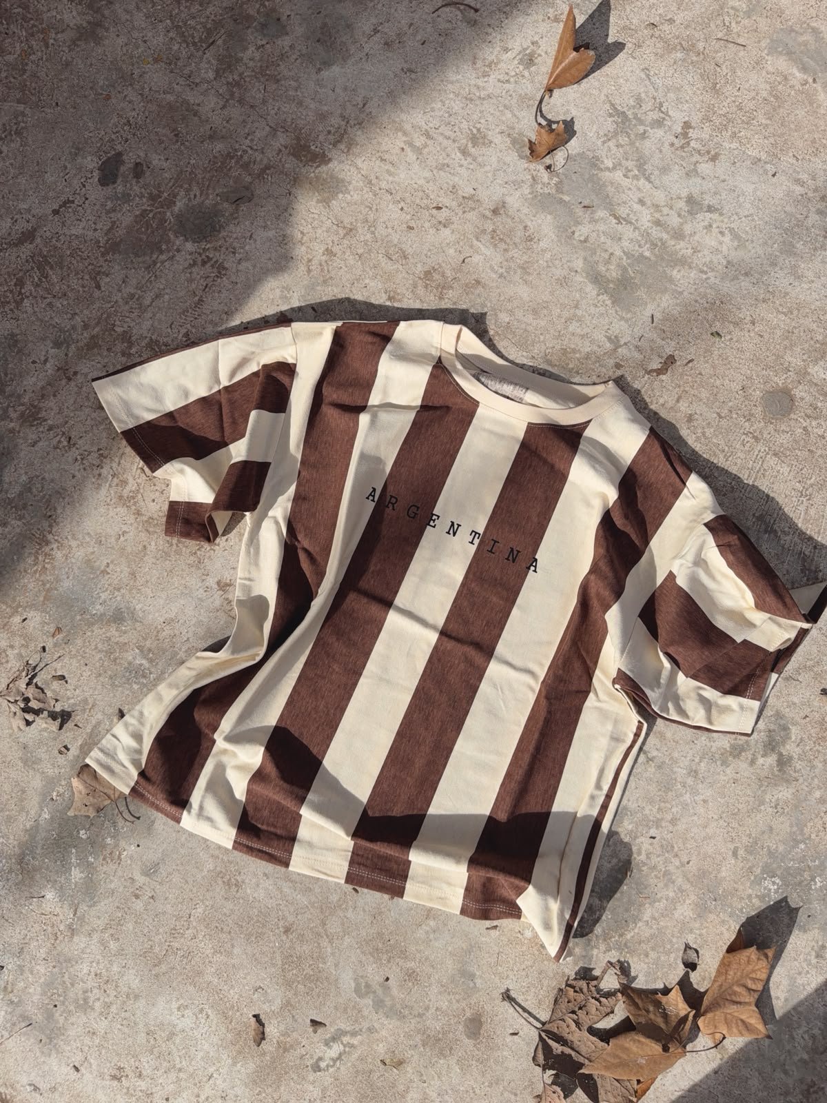 REMERA ARGENTINA MARRON