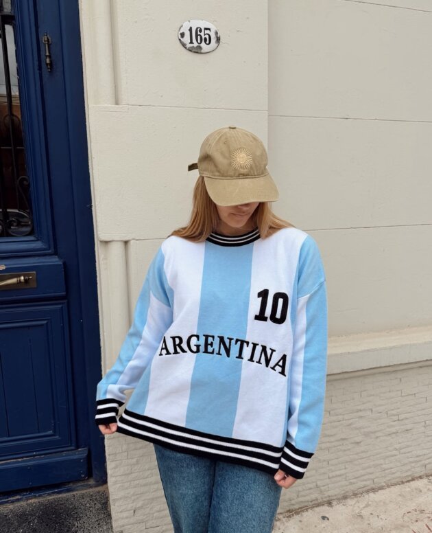 SWEATER ARGENTINA 10 BORDADO