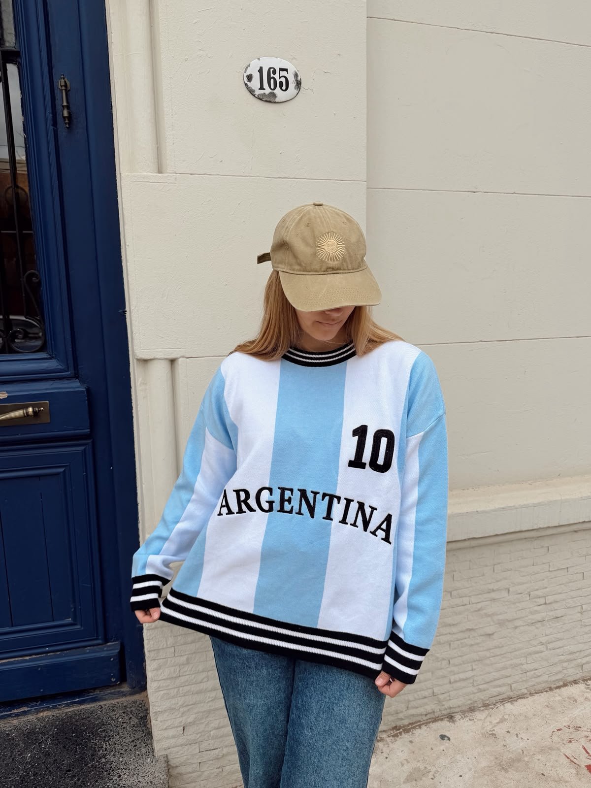 SWEATER ARGENTINA 10 BORDADO