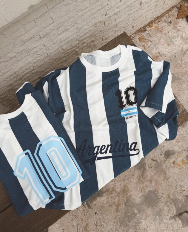 REMERA ARGENTINA 10 AZUL