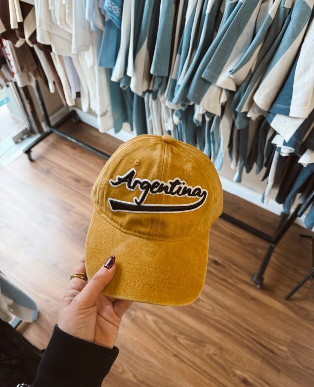 GORRA ARGENTINA MOSTAZA