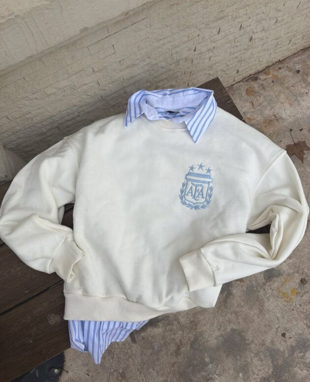 BUZO AFA CON CAMISA BORDADO