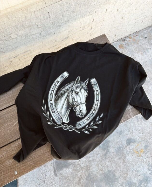 REMEA CABALLO HERRADURA NEGRA, UNISEX.
