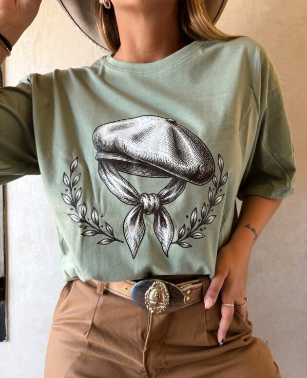 REMERA PAÑUELO BOINA VERDE