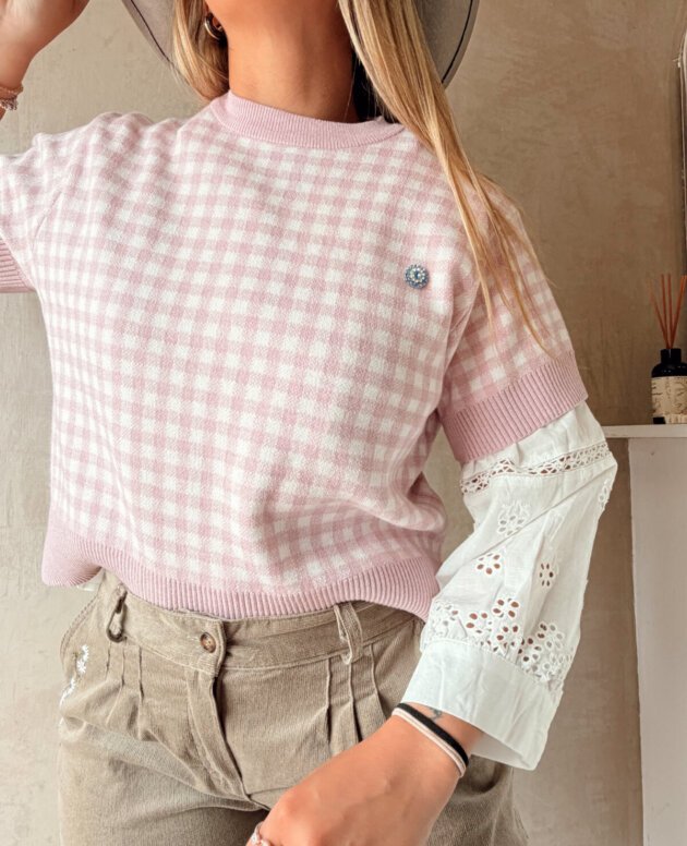 REMERA TEJIDA ROSA